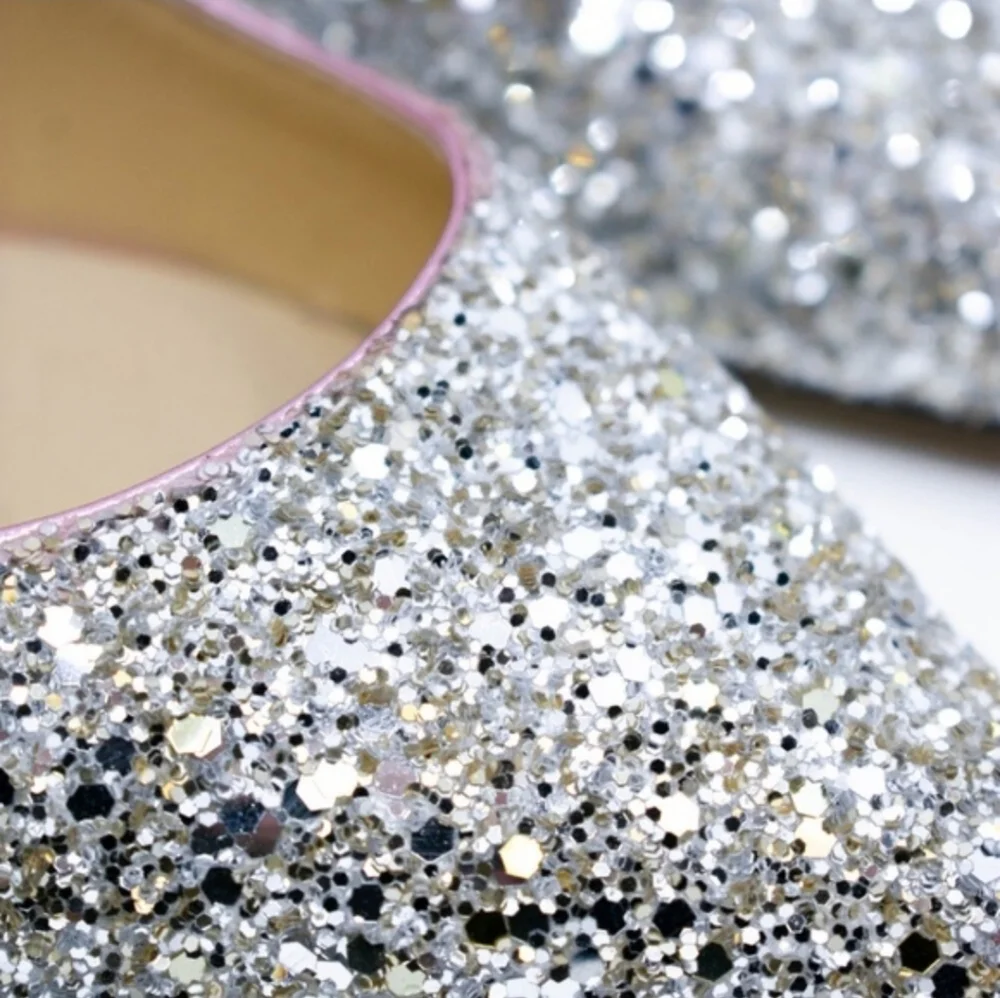 Jimmy Choo Romy 85 Glitter Pumps - Size 36 - Pink And Silver - Picture 3 of 14